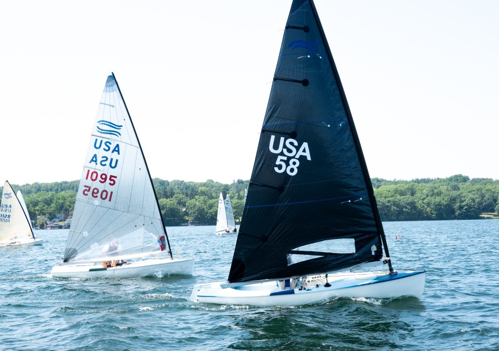 Finns racing on a breezy day